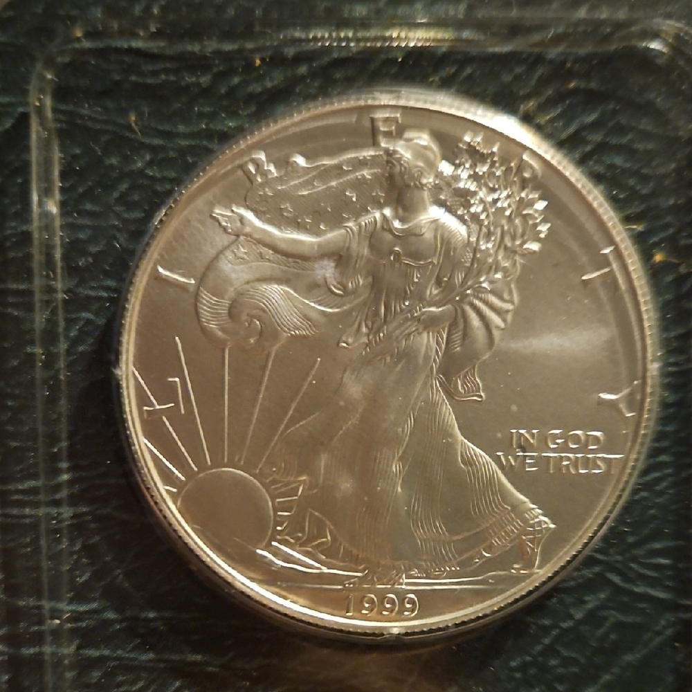 1999 Silver Bullion Coin Lady Liberty, American Eagle Design 🌟 1oz Fine